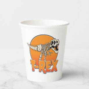 T-REX cartoon logo Paper Cups