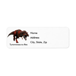 T-Rex Charge Return Address Label