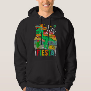 T Rex Cinco De Mayo Tyrannosaurus Dinosaur Lets F Hoodie