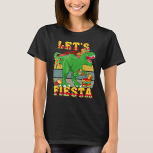 T Rex Cinco De Mayo Tyrannosaurus Dinosaur Lets F T-Shirt