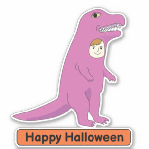 T-rex costume kid Sticker