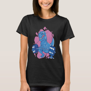 T rex Deadlifting Weightlifting Dino Dinosaur Gym T-Shirt