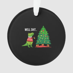 T-Rex Decorating Christmas And Dino Fan Gift Ornament