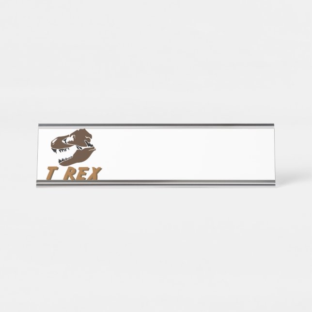 T Rex Desk Name Plate (Front)