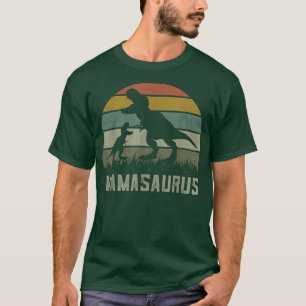 T-rex Dino Mamasaurus Rawr Shirt, Dinosaur Mum Son T-Shirt