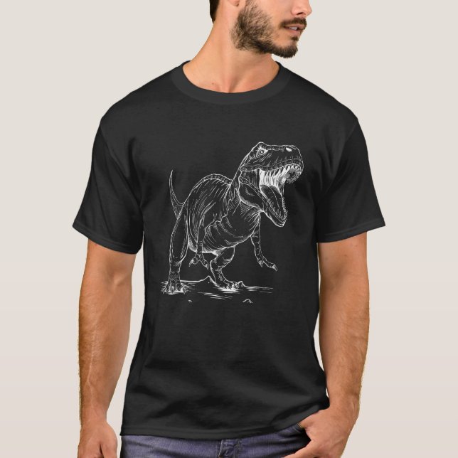 T Rex Dino Tyrannosaurus Rex Dinosaur cool funny n T-Shirt (Front)