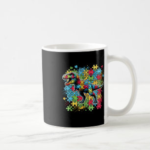 T Rex Dinosaur Autistic Autism Awareness Girls Boy Coffee Mug