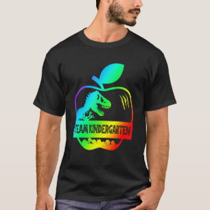 T Rex Dinosaur Back To School Team Kindergarten T-Shirt