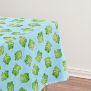 T-Rex Dinosaur Birthday Party Blue Tablecloth