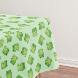 T-Rex Dinosaur Birthday Party Green Tablecloth