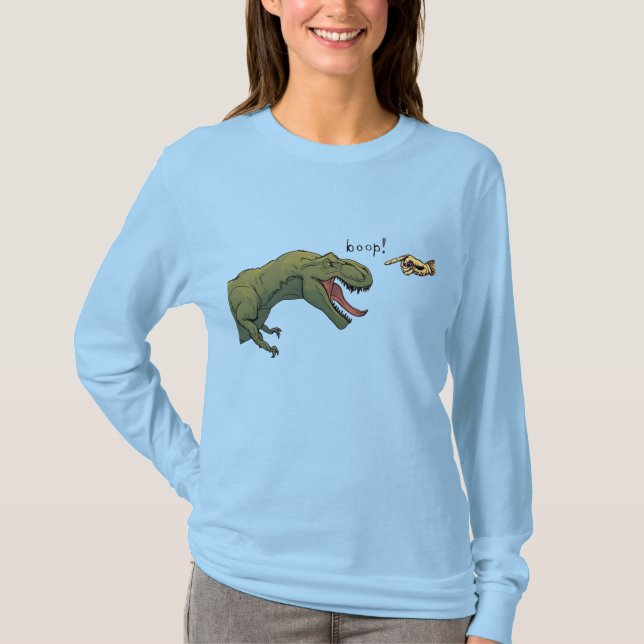 T-Rex Dinosaur Boop womens top  (Front)