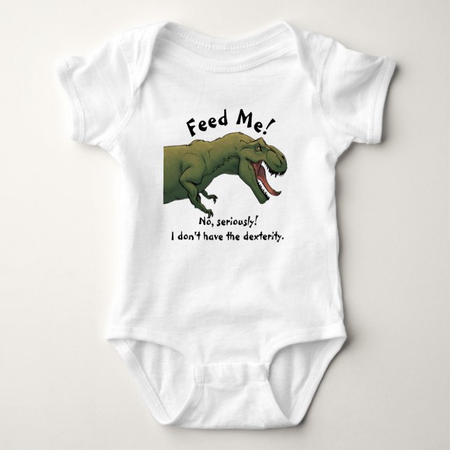 T-Rex Dinosaur Boy Girl Baby Outfit One-Piece  Bodysuit (Front)