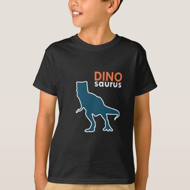 T-rex dinosaur cartoon boy's T-Shirt (Front)