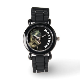 T-Rex Dinosaur Custom Name Watch