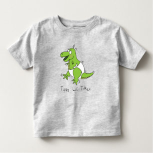 T-Rex Dinosaur Cute Baby Cartoon Toddler T-Shirt