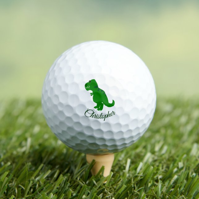T-Rex Dinosaur Design Golf Balls (Insitu Tee)
