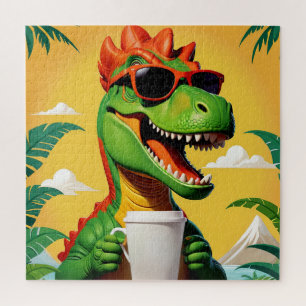 T-Rex Dinosaur Funny Jigsaw Puzzle
