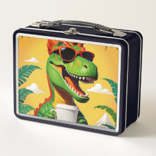 T-Rex Dinosaur Funny  Metal Lunch Box
