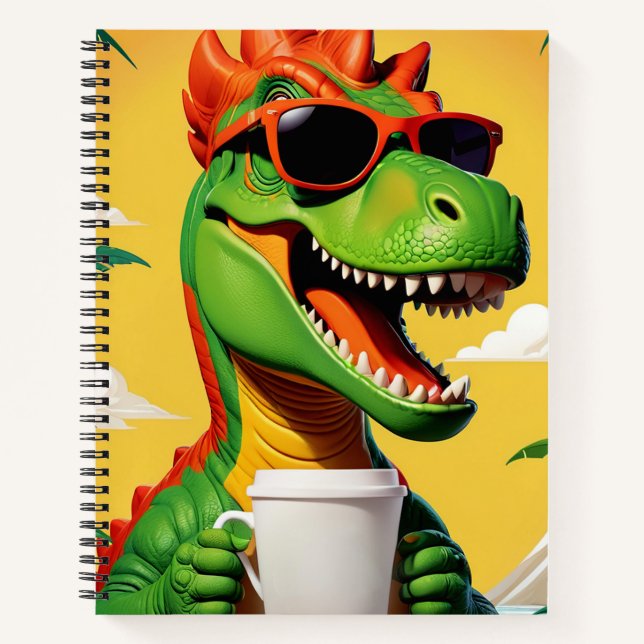 T-Rex Dinosaur Funny  Notebook (Front)