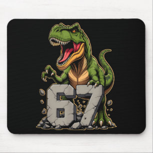 T-rex Dinosaur Funny Six Seven Meme Cool Tyrannosa Mouse Pad