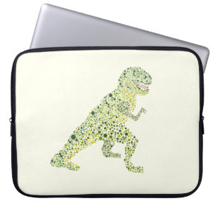 T-REX Dinosaur In Dots Laptop Sleeve