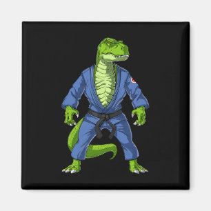 T-rex Dinosaur Jiu-jitsu Judo Ninja Martial Arts K Magnet