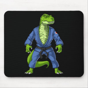 T-rex Dinosaur Jiu-jitsu Judo Ninja Martial Arts K Mouse Pad