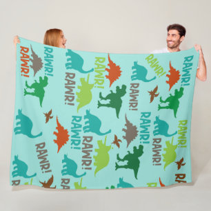 T-Rex Dinosaur Life Dinosaurs Theme Fleece Blanket