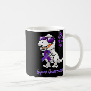 T-rex Dinosaur Lupus Awareness Day Dino Toddlers Coffee Mug