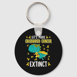 T-rex Dinosaur Make Childhood Cancer Extinct Fun A Key Ring