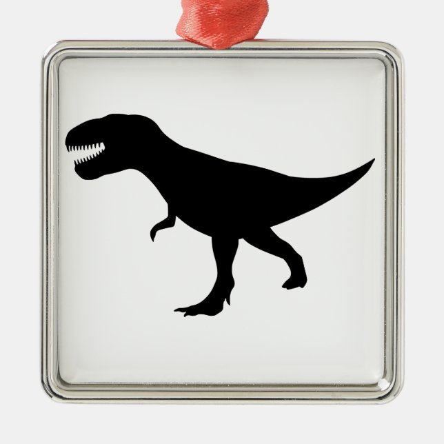 T Rex Dinosaur Metal Tree Decoration (Front)