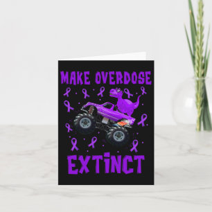 T Rex Dinosaur Monster Truck Make Overdose Extinct Card