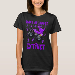 T Rex Dinosaur Monster Truck Make Overdose Extinct T-Shirt