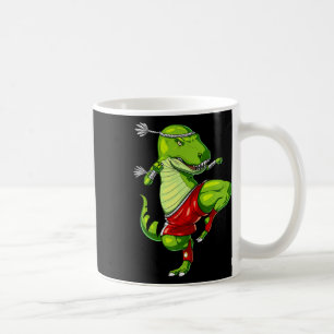 T-rex Dinosaur Muay Thai Boxing Karate Martial Art Coffee Mug