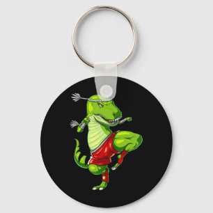 T-rex Dinosaur Muay Thai Boxing Karate Martial Art Key Ring