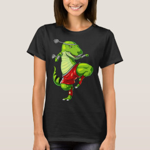 T-rex Dinosaur Muay Thai Boxing Karate Martial Art T-Shirt
