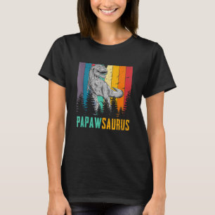 T Rex Dinosaur Papaw Saurus Family Matching Father T-Shirt