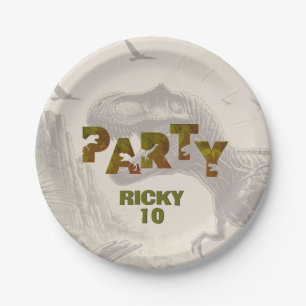 T-rex Dinosaur  Paper Plate