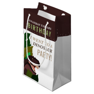 T Rex Dinosaur Party Children's Birthday Small Gift Bag