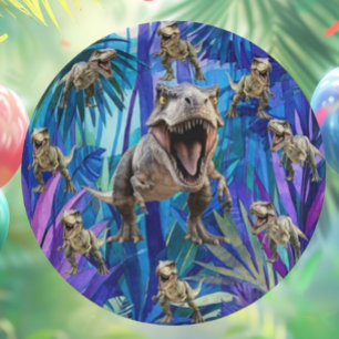 T Rex Dinosaur Party Paper Plate