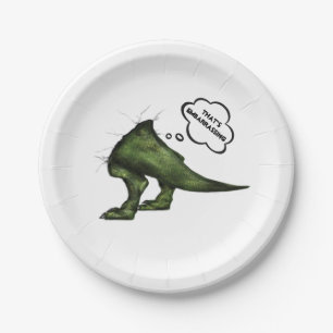 T-Rex Dinosaur Party Paper Plates