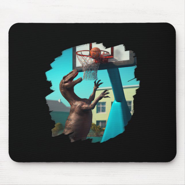 T Rex Dinosaur Playing Sketll Fun Dinosaur Sketll  Mouse Pad (Front)