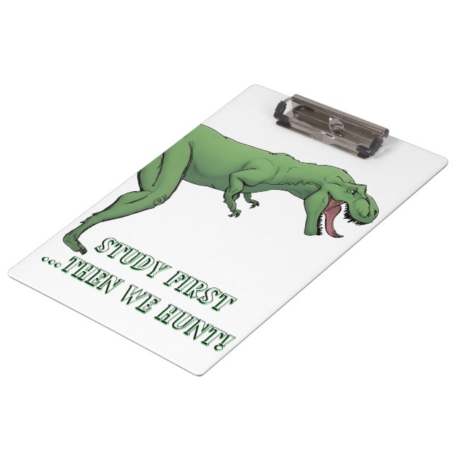 T-Rex Dinosaur School Supplies Clipboard (Angled)