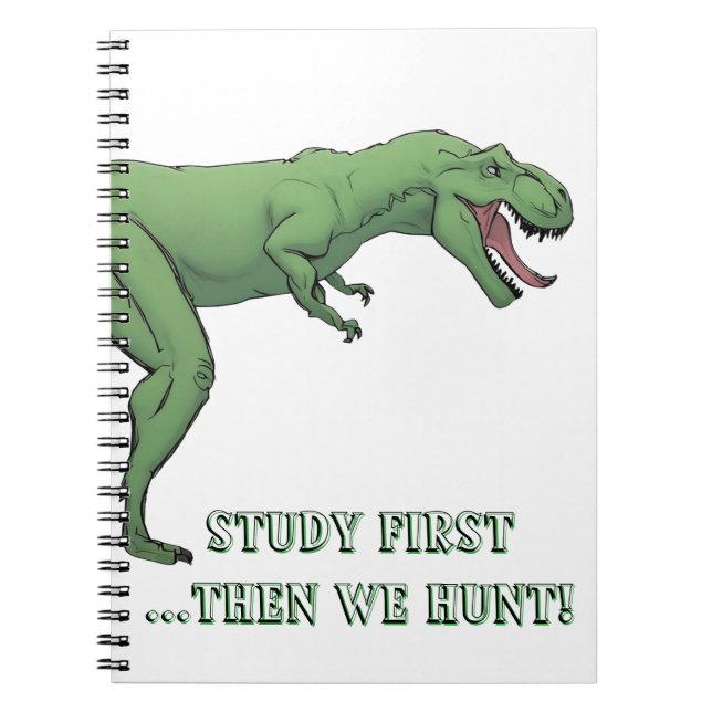 T-Rex Dinosaur School Supplies Notebook (Front)