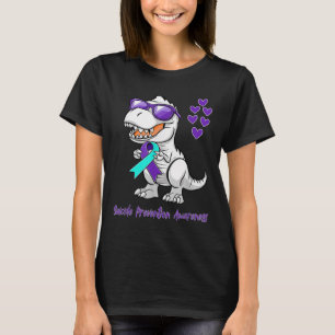 T-rex Dinosaur Suicide Prevention Awareness Day Di T-Shirt