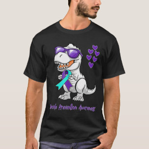 T-rex Dinosaur Suicide Prevention Awareness Day Di T-Shirt