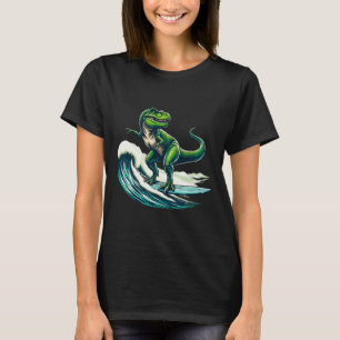 T-rex Dinosaur Surfing Surfer Surfboard Gift For M T-Shirt