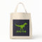 T Rex dinosaur tote bag personalised for kids