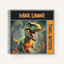 T-Rex Dinosaur Travel Journal Notebook