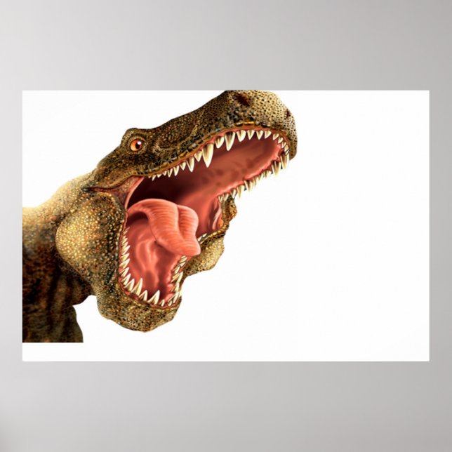 T Rex Dinosaur Wall Mural Poster Kids Room (Front)